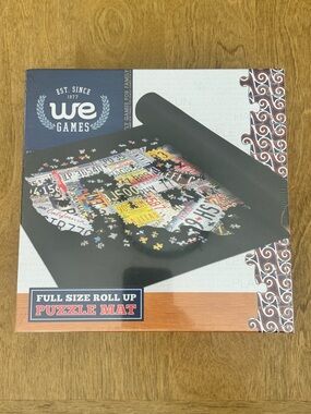 WE Games Full Size Roll Up Puzzle Mat - Black